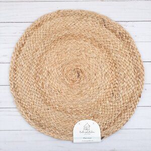 Homewear Jute Braided Placemat Centerpiece Tan 15 in